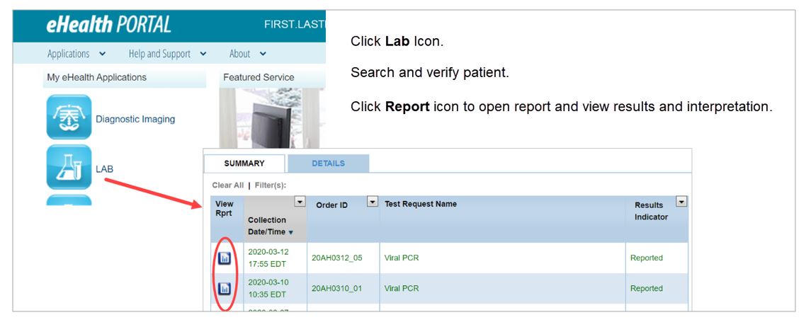 Online Access To Covid 19 Lab Test Results For Health Care Providers Ehealth Ontario It S Working For You